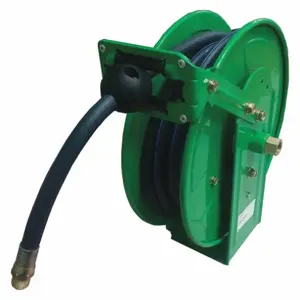 SPEEDAIRE 45UZ35 Spring Return Hose Reel, 35 Ft, 3/8 Inch Size Mnpt, 300 Psi Max Op Pressure | CU4BFV