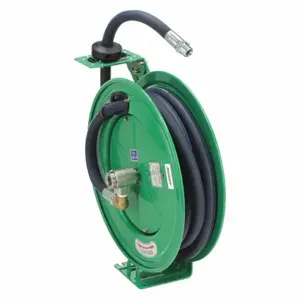 SPEEDAIRE 45UZ40 Spring Return Hose Reel, 25 Ft, 3/4 Inch Size Mnpt, 300 Psi Max Op Pressure | CU4BFT