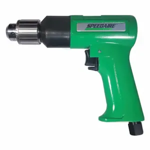 SPEEDAIRE 45YY15 Drill, 3/8 Inch Chuck Size, Industrial Duty, 2, 600 Rpm Free Speed, 0.7 Hp, Keyed | CU4BHX