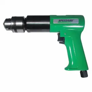 SPEEDAIRE 45YY16 Drill, 1/2 Inch Chuck Size, Industrial Duty, 450 Rpm Free Speed, 0.7 Hp, Keyed | CU4BHQ