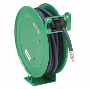 SPEEDAIRE 49AE04 Spring Return Hose Reel, 3/8 Inch, 50 Feet Hose, 300 Psi Max. Pressure | CD3YKE