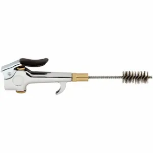 SPEEDAIRE 52CF77 Air Gun, Thumb-Lever Grip, Zinc, 1/4 Inch NPT Female, 1 Nozzle, Brass Tip, Straight | CU4BFG