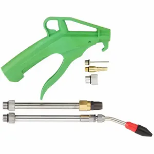 SPEEDAIRE 52KD66 Air Gun Kit, Pistol-Grip Grip, Polyoxymethylene, 1/4 Inch NPT Female, 1 Nozzle, Std | CU4BED