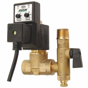 SPEEDAIRE 53CE42 Timed Electric Auto Drain Valve, 1/2 Inch Drain Size, 1.6 gpm Drain Rate | CU4EHB