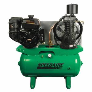 SPEEDAIRE 5F564 Stationary Air Compressor, Powder Caoted Finish, Horizontal Tank | AE3RHB