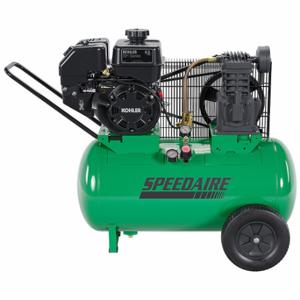 SPEEDAIRE 799M93 Portable Gas Powered Air Compressor, 1 Stage, 6.5 Hp Engine, 10.2 Cfm, Horizontal | CU4EHP
