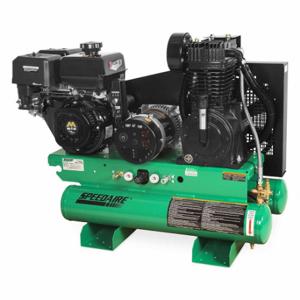 SPEEDAIRE AG2-SM14-08GE Stationary Air Compressor/Generator, 2 Stage, 14 hp Engine, Mi-T-M, 15.7 cfm, Twin Stack | CU4EHV 787U90