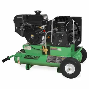 SPEEDAIRE AM2-PM09-08G Portable Gas Air Compressor, 2 Stage, 9 Hp Engine, 17.2 Cfm, Twin Stack | CU4DRW 787U86