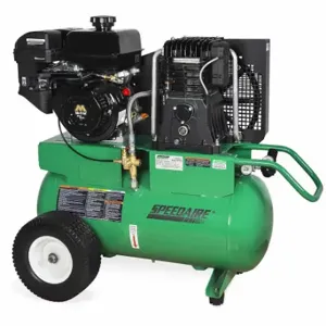 SPEEDAIRE AM2-PM09-20G Portable Gas Air Compressor, 2 Stage, 9 Hp Engine, 17.2 Cfm, Horizontal | CU4DRV 787U87