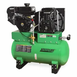 SPEEDAIRE AM2-SM09-30G Stationary Air Compressor, 2 Stage, 9 hp Engine, Mi-T-M, 18.3 cfm, 30 gal Air Tank | CU4EHR 787U89