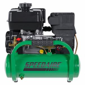 SPEEDAIRE ETA6590412 Direct Drive Air Compressor, 1 Stage, 6.5 Hp Engine, Kohler, 5 Cfm, 90 PSI, Twin Stack | CU4DRK 800WN4