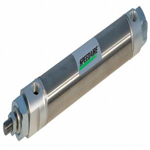 SPEEDAIRE NCDME044-0100 Air Cylinder, 7/16 Inch Bore Dia., 1 Inch Stroke, Stainless Steel | CH6QPT 5TGW8