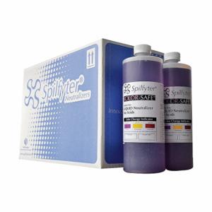 SPILFYTER 410001 Acid Neutralizer, Acids, 32 oz Bottles, Purple, 12 Pack | CU4ERB 792VM6