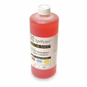 SPILFYTER 430001 Base Neutralizer, Bases, 32 oz Bottles, Red, 12 Pack | CU4ERF 792VM8