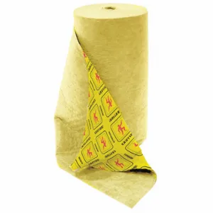 SPILFYTER HVU-90 Absorbent Roll, 46 Gallon, 16 Inch x 12 Inch Perforated Size, Bag, Yellow | CV4FPK 45JZ98