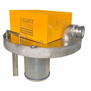 SPILLRITE DTV220/SS/ATEX/UKCA Drum Top Vacuum, 220 Cfm, 80 Feet Hose Length, Stainless Steel | CG6LMB