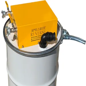 SPILLRITE RDLV/180/RFC/WD Drum Lid Vacuum, Reverse, With Wet/Dry Reverse Filter, 180 Cfm | CG6LKM