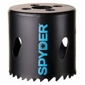 SPYDER 600081CF Hole Saw, 2 Inch Saw Dia, 4/6 Teeth per Inch, 1 7/8 Inch Max. Cutting Depth | CU4EXD 31LV34