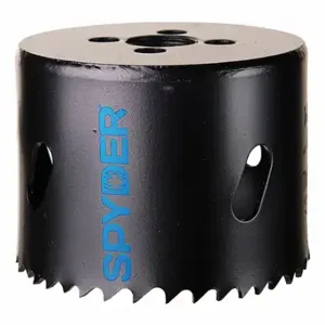 SPYDER 600087CF Hole Saw, 2 1/2 Inch Saw Dia, 4/6 Teeth per Inch, 1 7/8 Inch Max. Cutting Dp, Bi-Metal | CU4EWT 31LV38