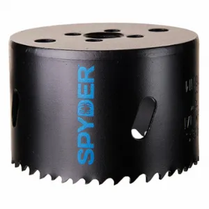 SPYDER 600101CF Hole Saw, 4 Inch Saw Dia, 4/6 Teeth per Inch, 1 7/8 Inch Max. Cutting Depth | CU4EXV 31LV45