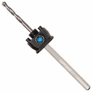 SPYDER 600637P Hole Saw Arbor, Quick Change, 1/2 20 Thread Size, Hex Arbor Shank, Includes Pilot Bit | CU4EVY 31LV83