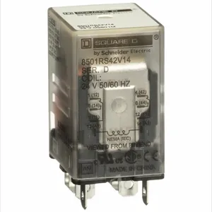 SQUARE D 8501RS42V14 Relay 8pin Dpdt 10a 24vac | AF9FUT 2DW41