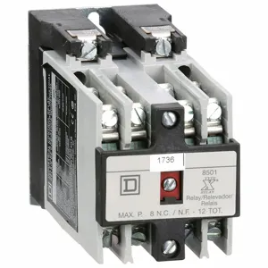 SQUARE D 8501XO80V02 NEMA Control Relay 8NO 120VAC 10A | AJ2GYG 4B529