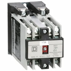 SQUARE D 8501XO80V03 NEMA Control Relay 8NO 240VAC 10A | AH2QKM 2VLG8