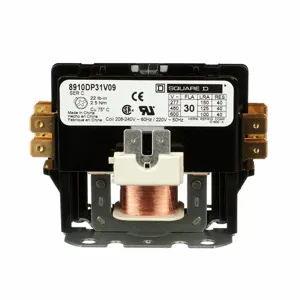 SQUARE D 8910DP31V09 Compact Contactor 208/240vac 30a 1p Open | AF9HXK 2MMJ3