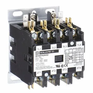 SQUARE D 8910DPA34V06 Contactor 480vac 30a 4p Open | AG7DJR 5KAK7