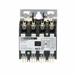 SQUARE D 8910DPA34V04 Contactor 277vac 30a 4p Open | AG7DJQ 5KAK6