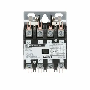 SQUARE D 8910DPA44V04 Contactor 277vac 40a 4p Open | AG7DKG 5KAN1