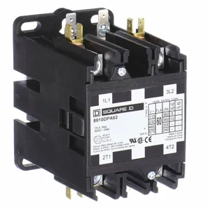 SQUARE D 8910DPA52V09 Contactor 208/240vac 50a 2p Open | AG7CFJ 5B104