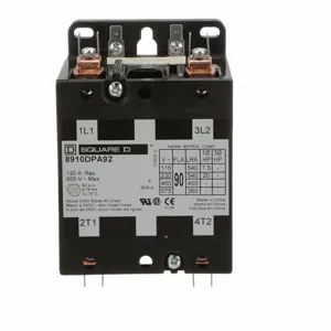 SQUARE D 8910DPA92V02 Contactor 120vac 90a 2p Open | AG7CEY 5B094