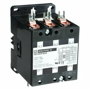 SQUARE D 8910DPA93V02 Contactor 120vac 90a 3p Open | AF9FGQ 2CF99