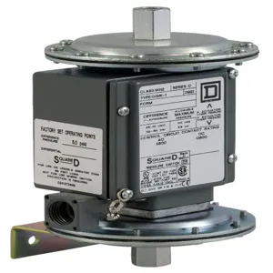 SQUARE D 9012GGW21 Pressure Switch 480Vac 10Amp G +Options | CU4GDC 48L619