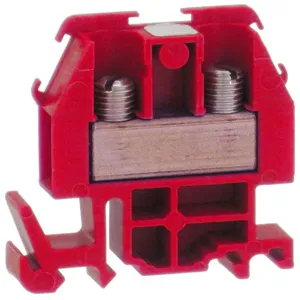 SQUARE D 9080GRR6 Linergy terminal block, box lug connecto, Box Lug, 60 A Current, Red | CV3WEU 355YK6