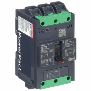 SQUARE D BGL36050 PowerPact B Circuit Breaker, Toggle Control, 50A, 3 Pole | CE6JTG