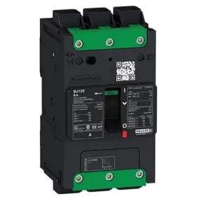 SQUARE D BJL36040 PowerPact B Circuit Breaker, 40A, 3P, 25kAIC at 480V | CE6HYE