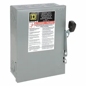 SQUARE D D221N Safety Switch 240VAC 2PST 30 Amps AC | AG9FYZ 1H247