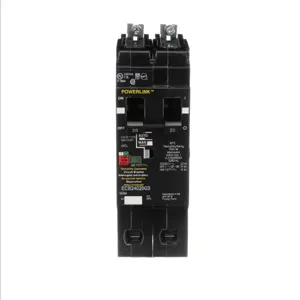 SQUARE D ECB24020G3 Bolt On Circuit Breaker Ecb 20 Amp 480vac 2p 14kaic@480v | AG8MRX