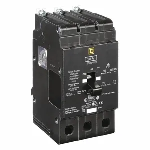 SQUARE D EDB34020 Bolt-On Circuit Breaker, 20 A, 3 P, 18 KAIC @ 277 V | AG6QCA 3TW38