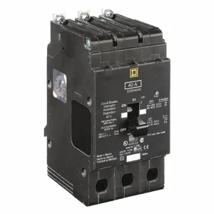 SQUARE D EDB34040 Bolt On Circuit Breaker 40a 3p 18ka 277v | AG6QCE 3TW42