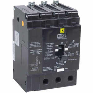 SQUARE D EDB34040SA Miniatur-Leistungsschalter, 40 A, 3-polig, 480 Y/277 VAC, 25 KA, Schraubmontage | AF9HMC 2JWR8