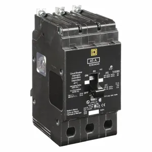 SQUARE D EDB34045 Bolt On Circuit Breaker 45a 3p 18ka 277v | AG6QCF 3TW43