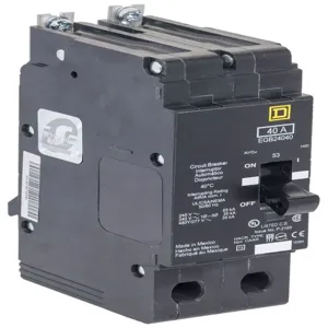 SQUARE D EGB24035 Miniature Circuit Breaker, 2 Pole, Single Phase, 480 V, 350 A | CE6GUU