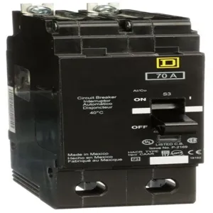 SQUARE D EGB24070 Bolt On Circuit Breaker Egb 70 Amp 480vac 2p 35kaic@480v | AG8MYX