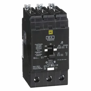 SQUARE D EGB34060 Bolt On Circuit Breaker Egb 60 Amp 480vac 3p 35kaic@480v | AG8MZL