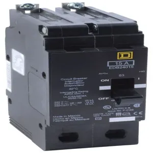 SQUARE D EJB24025 Bolt On Circuit Breaker Ejb 25 Amp 480vac 2p 65kaic@480v | AG8NDK