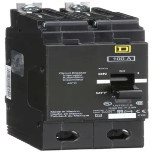 SQUARE D EJB24100 Bolt On Circuit Breaker Ejb 100 Amp 480vac 2p 65kaic@480v | AG8NDU